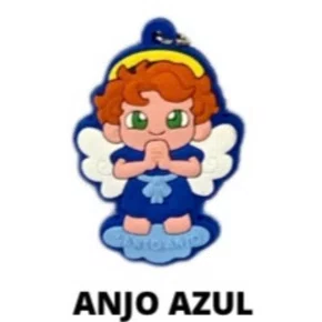 Cl2 Chaveiro De Borracha Anjo Azul - 10 Unidades