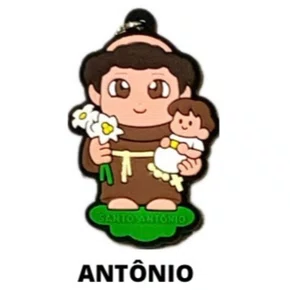 Cl2 Chaveiro De Borracha Antônio - 10 Unidades