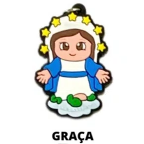 Cl2 Chaveiro De Borracha Graça - 10 Unidades