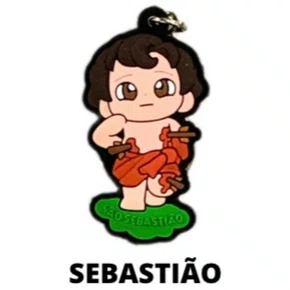 Cl2 Chaveiro De Borracha Sebastião - 10 Unidades