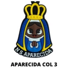 Cl3 Chaveiro De Borracha Aparecida Col 3 - 10 Unidades