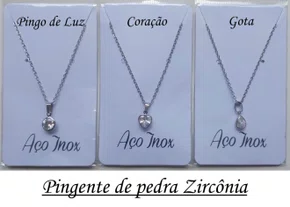 Corrente aço Inoxidável Fina Ponto Luz Zirconia