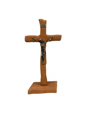 Crucifixo de Madeira De Demolição - 27cm Ref:01