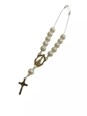 Dezena Cordão Simples Aparecida - Pérola