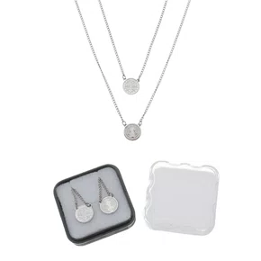 Escapulário de Aço Inoxidável Caixinha Prata São Bento