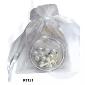 Kit Batismo: TAG + Porta Terço + Dezena - Branco