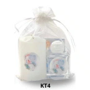 Kit Batismo: Vela Votiva + Vidro P + TAG - KT4