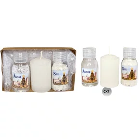 Kit Devoção: Água + Sal + Vela - CX7