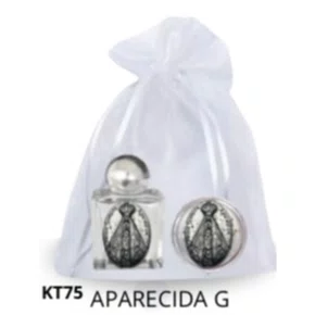 Kit Porta Água Benta + Porta Terço + Dezena - Aparecida G