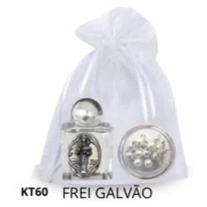 Kit Porta Água Benta + Porta Terço + Dezena - Frei Galvão