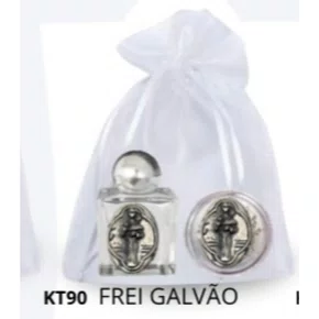 Kit Porta Água Benta + Porta Terço + Dezena - Frei Galvão