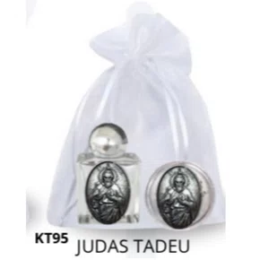 Kit Porta Água Benta + Porta Terço + Dezena - Judas Tadeu