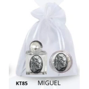 Kit Porta Água Benta + Porta Terço + Dezena - Miguel