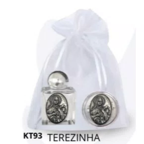 Kit Porta Água Benta + Porta Terço + Dezena - Terezinha