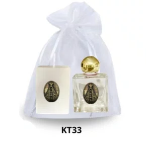 Kit Vela Quadrada Santos + Porta Água Benta - KT33