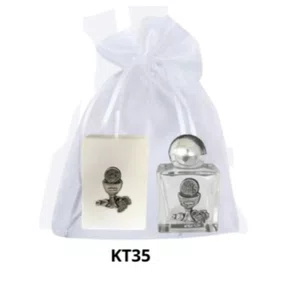 Kit Vela Quadrada Santos + Porta Água Benta - KT35