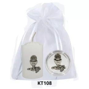 Kit Vela Votiva + Porta Terço + Dezena - KT108