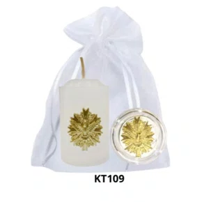 Kit Vela Votiva + Porta Terço + Dezena - KT109