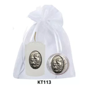 Kit Vela Votiva + Porta Terço + Dezena - KT113