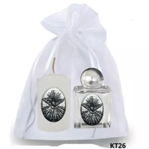 Kit Vela Votiva Santos + Porta Água Benta - KT26