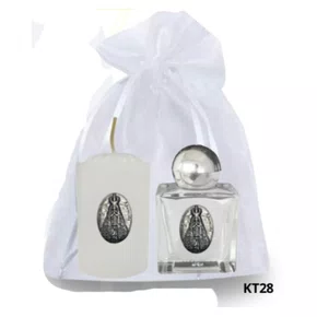Kit Vela Votiva Santos + Porta Água Benta - KT28
