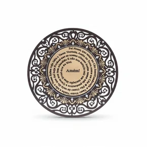 Mandala com a oração do Pai Nosso