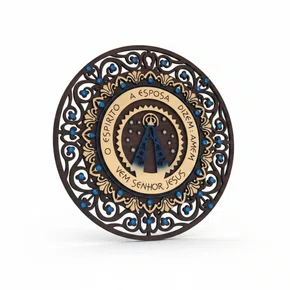 Mandala De Nossa Senhora Aparecida Nicho P - Marrom