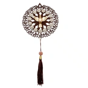 Mandala Divino Espírito Santo com Strass - Marrom