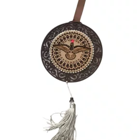 Mandala Estilizada Com Strass Divino Espírito Santo 1 - Marrom