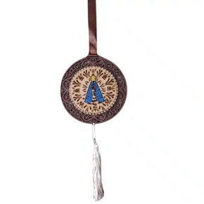Mandala Estilizada Com Strass Nossa Senhora Aparecida 1 - Marrom