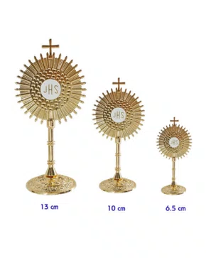 Ostensório Metal Dourado G - 6 unidades