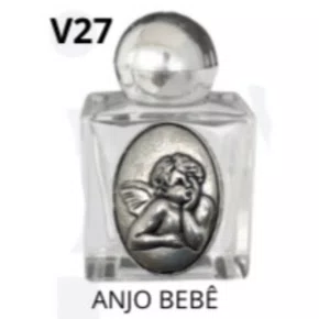 Porta água Benta Anjo Bebê Vidro P - 10ml