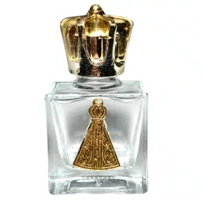 Porta água Benta Coroinha Dourado Vidro P - 10ml