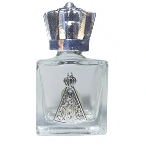 Porta água Benta Coroinha Prata Vidro P - 10ml