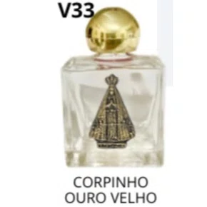Porta água Benta Corpinho Ouro Velho Vidro P - 10ml
