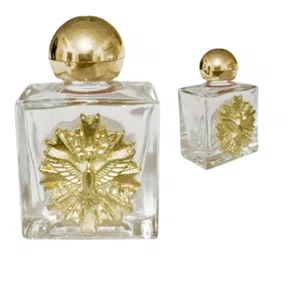 Porta água Benta Divino Dourado Vidro P - 10ml