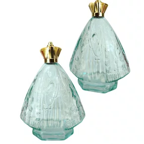 Porta água Benta Nossa Senhora Aparecida Vidro Cor: Verde G - 120ML