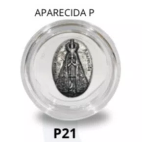 Porta Terço Acrílico + Mini Tercinho - Aparecida P