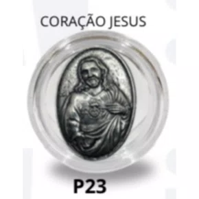 Porta Terço Acrílico + Mini Tercinho - Coração Jesus