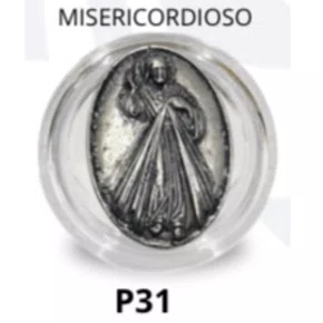 Porta Terço Acrílico + Mini Tercinho - Misericordioso
