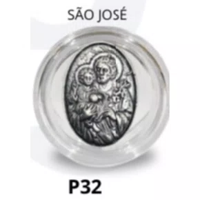 Porta Terço Acrílico + Mini Tercinho - São José