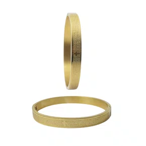 Pulseira Bracelete Aço Inoxidável Pai Nosso Dourado