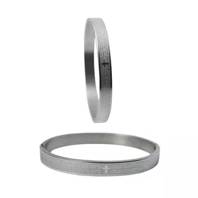 Pulseira Bracelete Aço Inoxidável Pai Nosso Prata