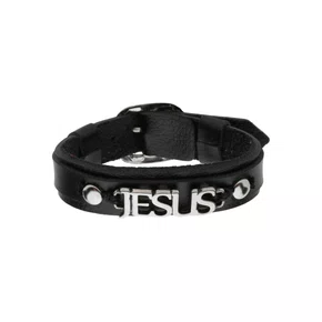 Pulseira de Couro - Jesus