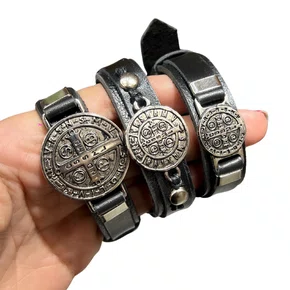 Pulseira de Couro - São Bento Grande