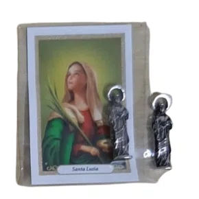 Santinho de Carteira Santa Luzia - 12 Unidades