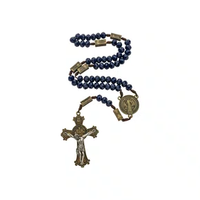 Terço da Contemplação Cristal - Azul