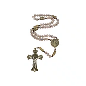 Terço da Contemplação Cristal - Rosa