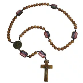 Terço da Contemplação Madeira Simples São Bento