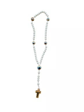 Terço de Pérolas com Medalhas de Aparecida - 6 Unidades